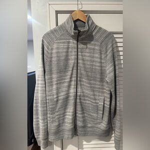 Banana Republic Light Gray Striped Jacket
